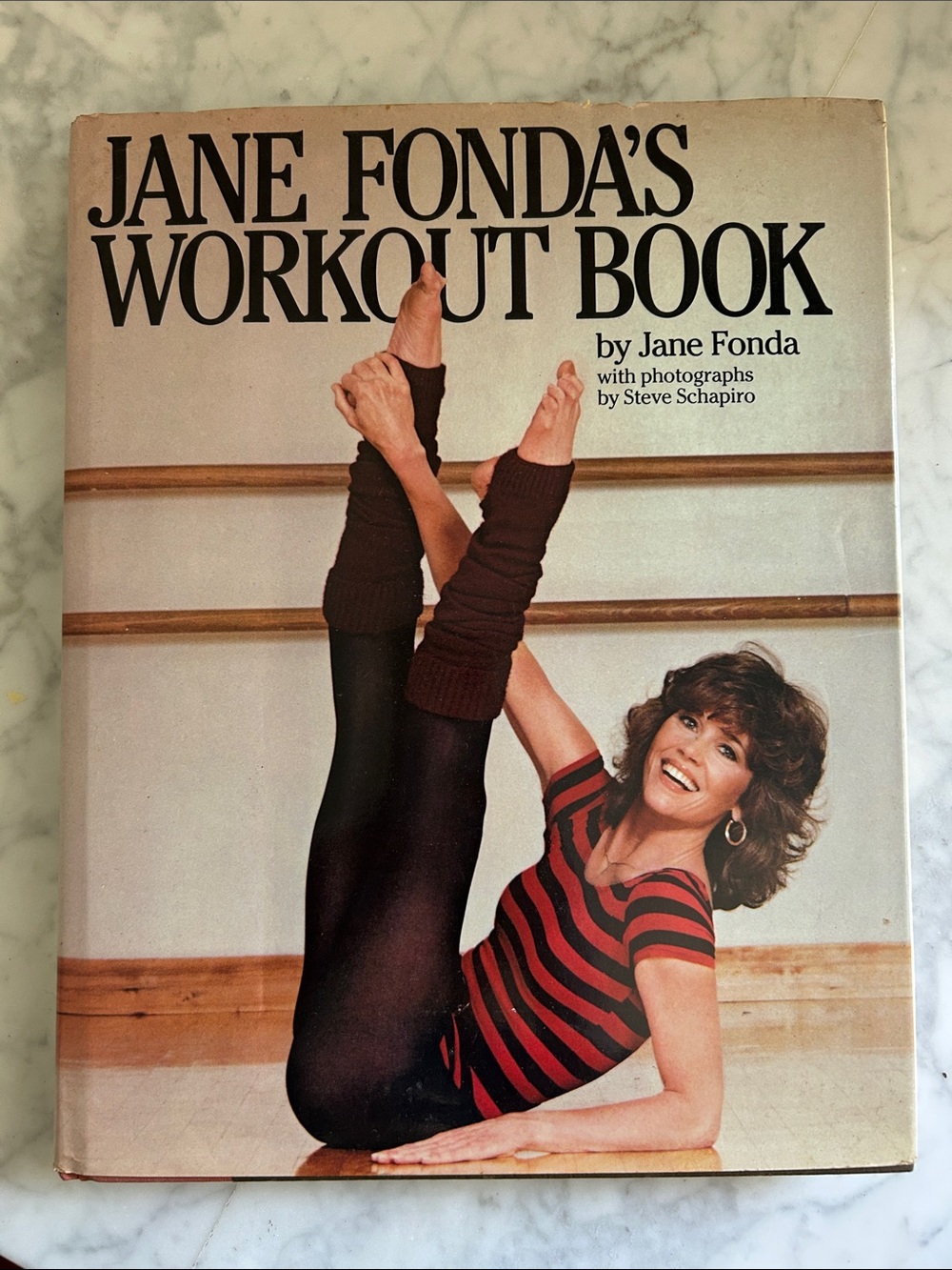 Jane Fonda's Workout Book - Vintage Fitness Hardcover (Red & Black) 1981